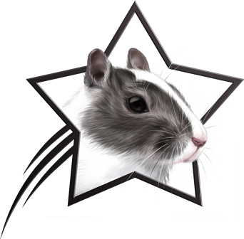 shooting star gerbil raster logo 342x336